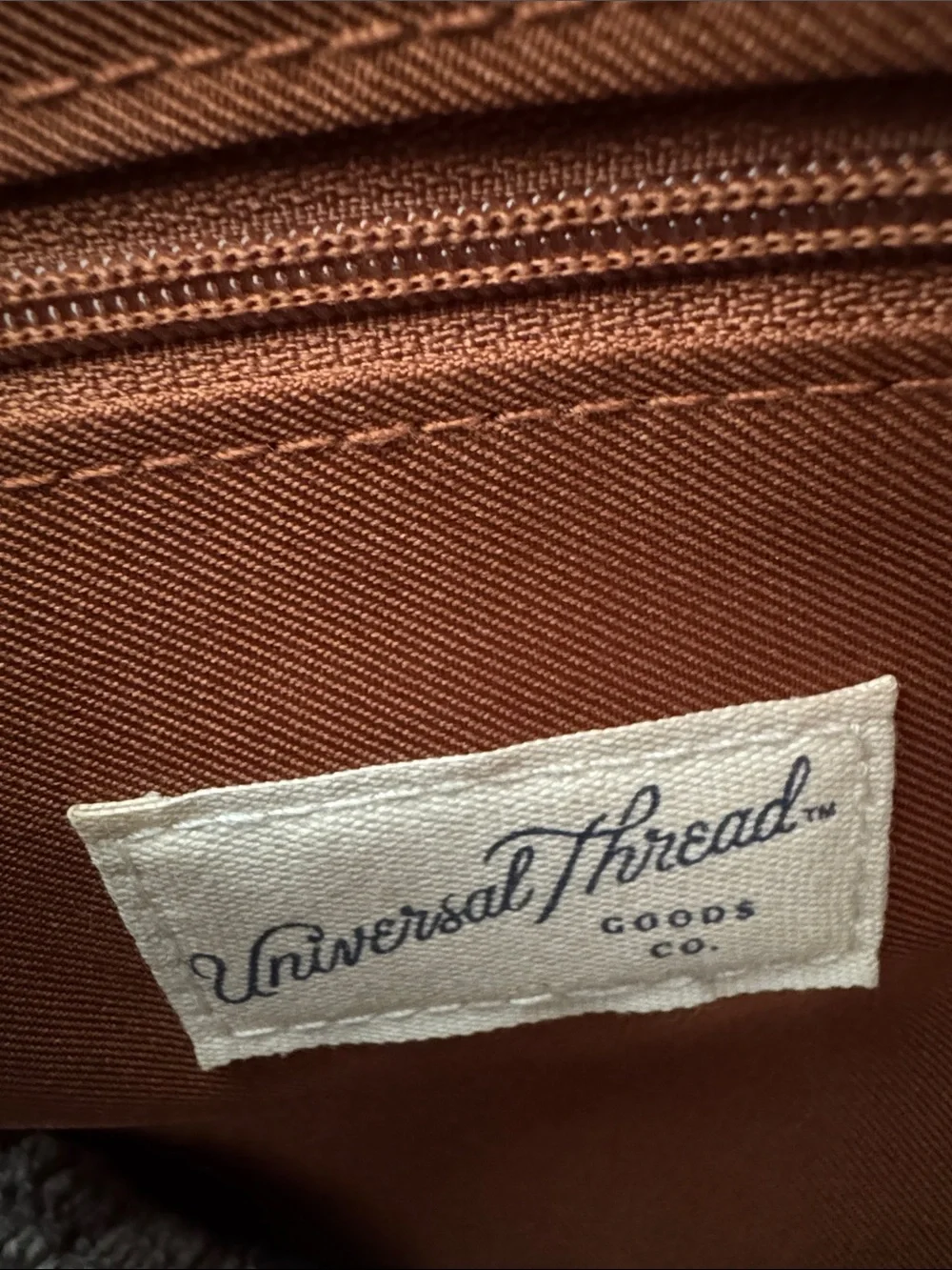 Universal Thread Brown Faux-Leather Everyday Tote